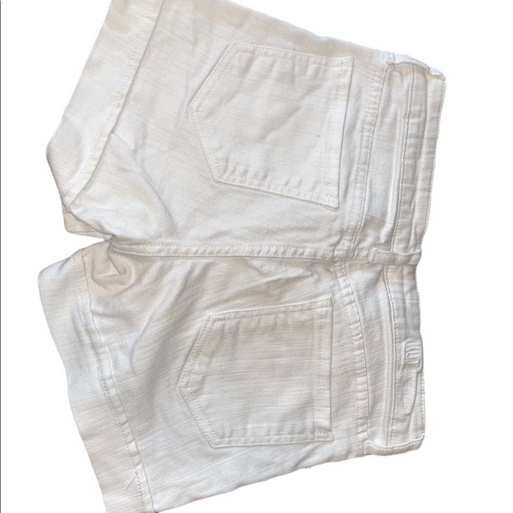 Kut Hugh Waisted White Jean Shorts